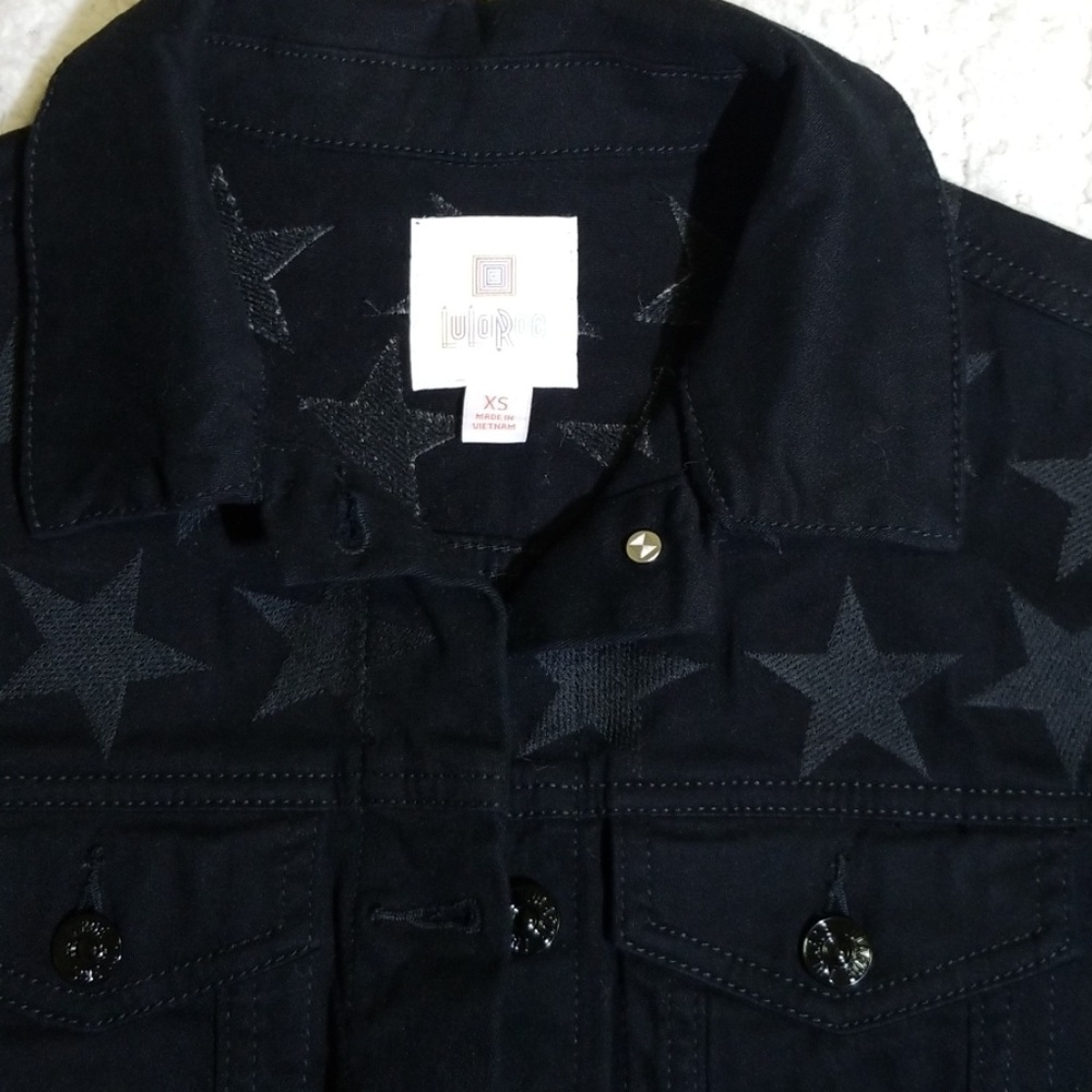 Lularoe Jaxson black with stars XS